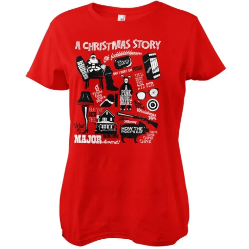 A Christmas Story icons Girly Tee