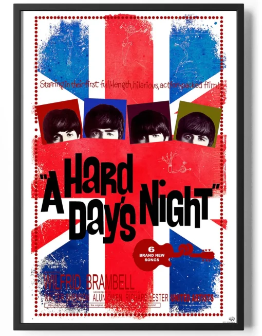 A Hard Days Night Union Jack Poster