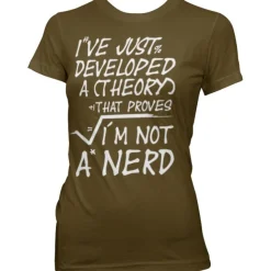 A Theory I´m Not A Nerd Girly Tee