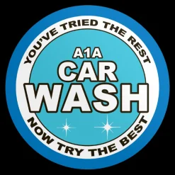 A1A Car Wash Sticker