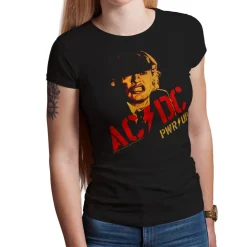 AC/DC Angus Young PWR-UP Girly Tee
