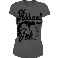 Addicted To Ink Girly T-Shirt