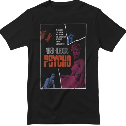 Alfred Hitchcock's PSYCHO Movie Poster T-Shirt