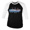American Chopper Flag Logo Baseball 3/4 Sleeve Tee