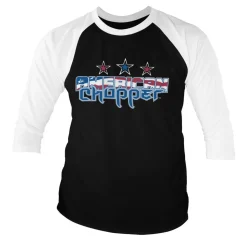 American Chopper Flag Logo Baseball 3/4 Sleeve Tee