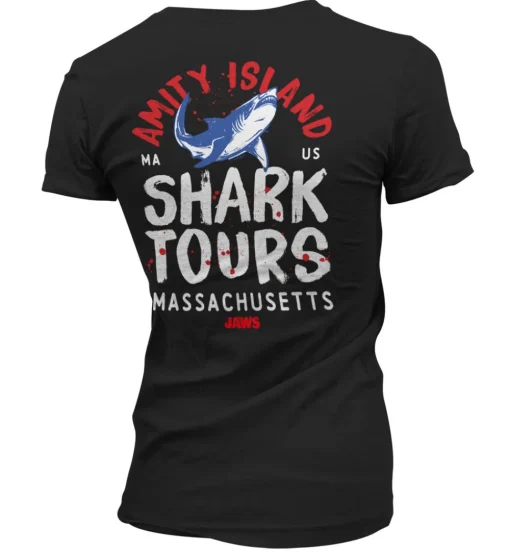 Amity Island Shark Tours Girly Tee
