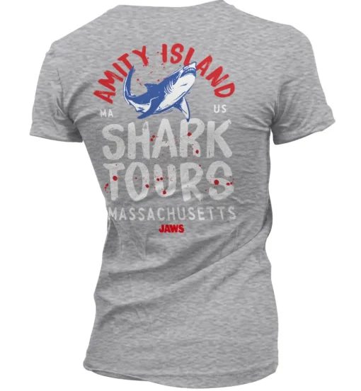 Amity Island Shark Tours Girly Tee