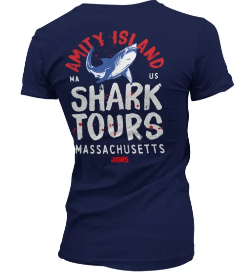 Amity Island Shark Tours Girly Tee
