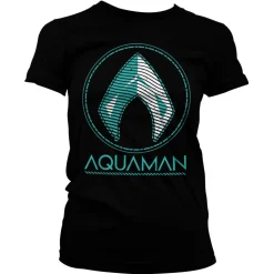 Aquaman - Distressed Shield Girly Tee