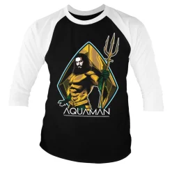 Aquaman Baseball 3/4 Sleeve Tee
