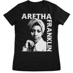Aretha Franklin Portrait Girly Tee