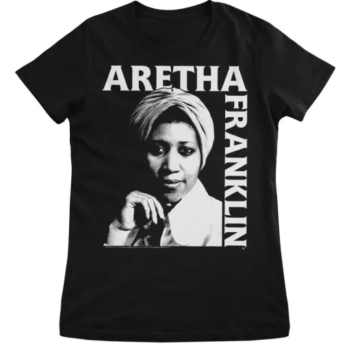 Aretha Franklin Portrait Girly Tee