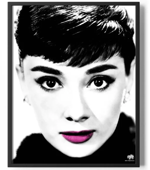 Audrey Hepburn Hot Lips Poster