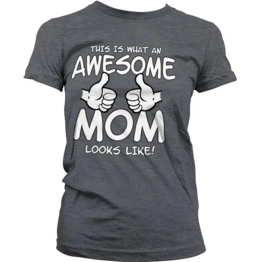 Awesome Mom Girly Tee