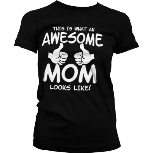 Awesome Mom Girly Tee