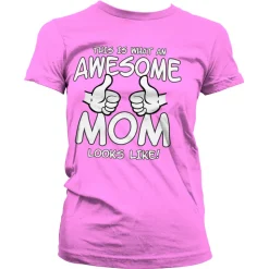 Awesome Mom Girly Tee