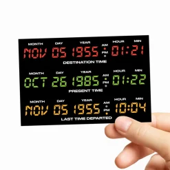 Back To The Future - De Lorean Display Sticker