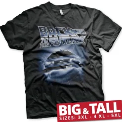 Back To The Future - Flying Delorean Big & Tall T-Shirt