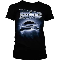 Back To The Future - Flying Delorean Girly Tee