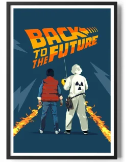 Back To The Future Cartoon Poster