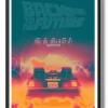 Back To The Future Colorful Poster