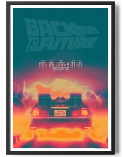 Back To The Future Colorful Poster