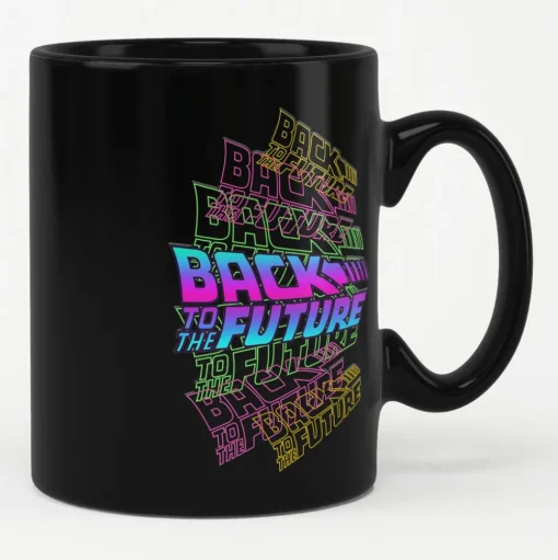 Back To The Future Neon Logos Mug