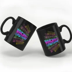 Back To The Future Neon Logos Mug