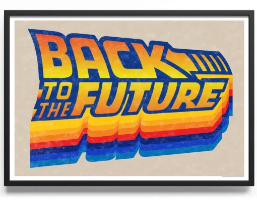 Back To The Future Retro Logo Poster