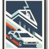 Back To The Future Retro Art Poster