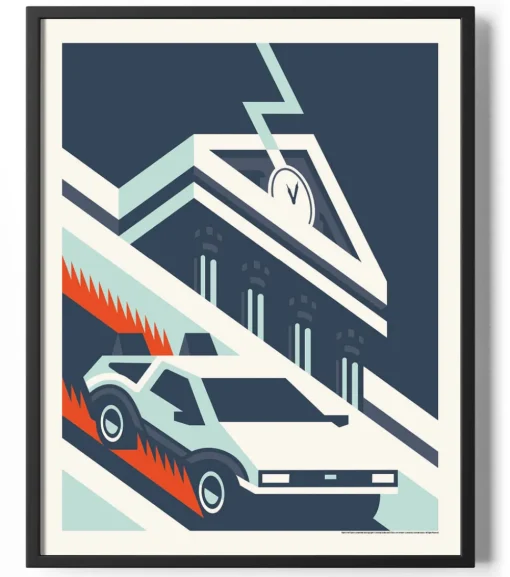 Back To The Future Retro Art Poster