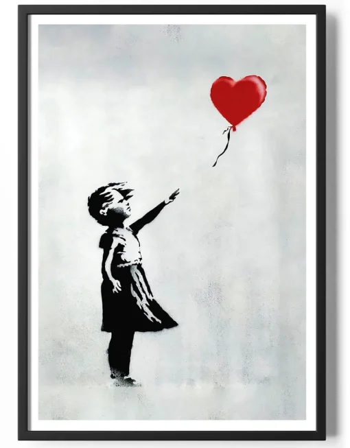 Banksy - Love Balloon Girl Poster