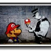 Banksy Mushroom Poster
