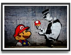 Banksy Mushroom Poster