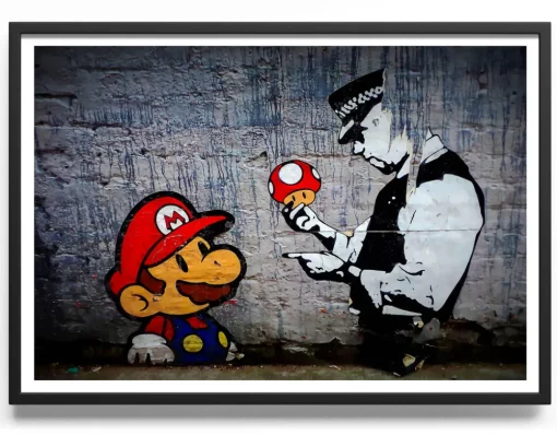 Banksy Mushroom Poster