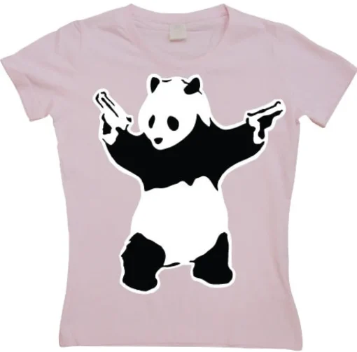 Banksy Panda Girly T-shirt