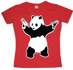 Banksy Panda Girly T-shirt