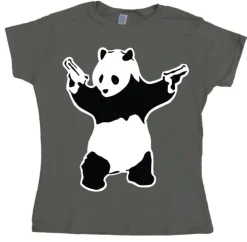 Banksy Panda Girly T-shirt