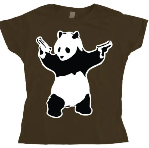 Banksy Panda Girly T-shirt