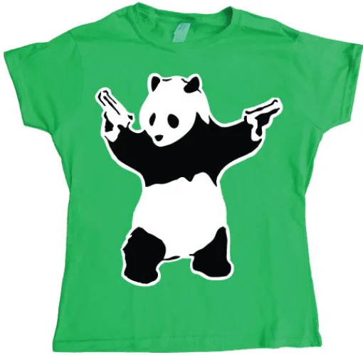 Banksy Panda Girly T-shirt