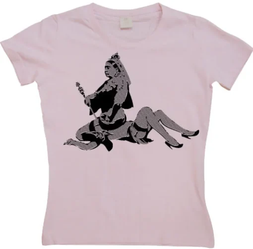 Bansky Queen Vic Girly T-shirt