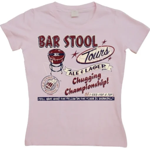 Bar Stool Tours Girly T-shirt
