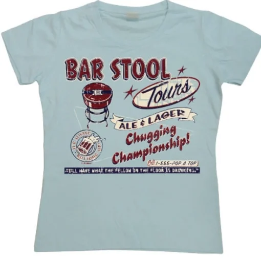 Bar Stool Tours Girly T-shirt