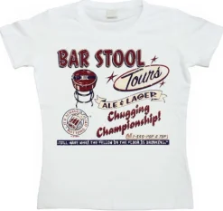 Bar Stool Tours Girly T-shirt