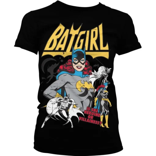 Batgirl - Hero Or Villain Girly Tee