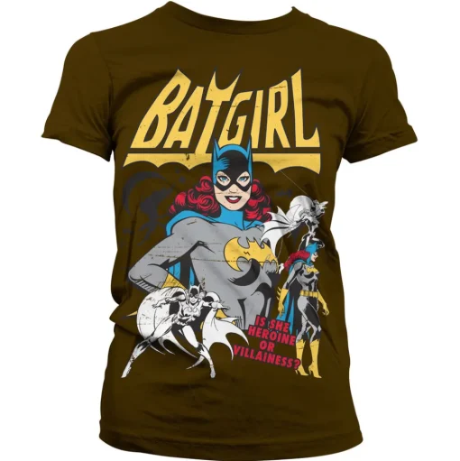 Batgirl - Hero Or Villain Girly Tee