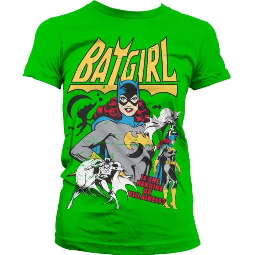 Batgirl - Hero Or Villain Girly Tee