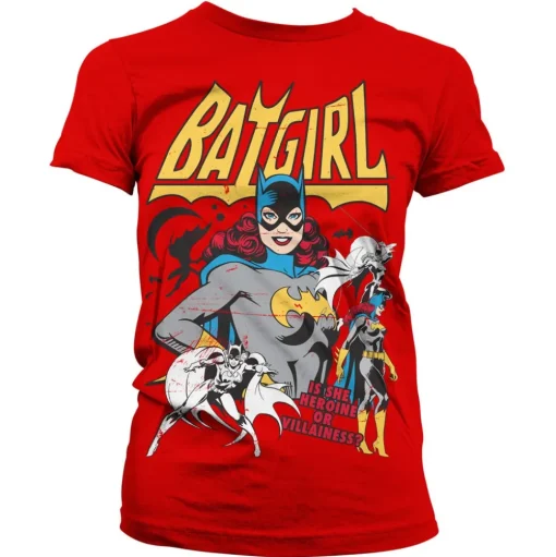 Batgirl - Hero Or Villain Girly Tee