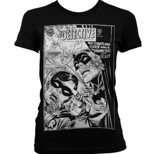 Batman - Dynamic Duo Distressed Girly T-Shirt