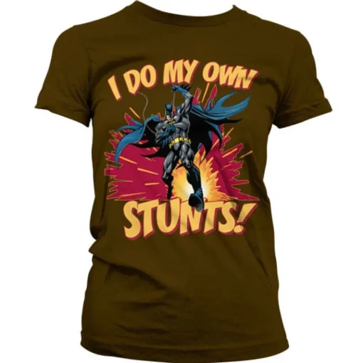 Batman - I Do My Own Stunts Girly Tee